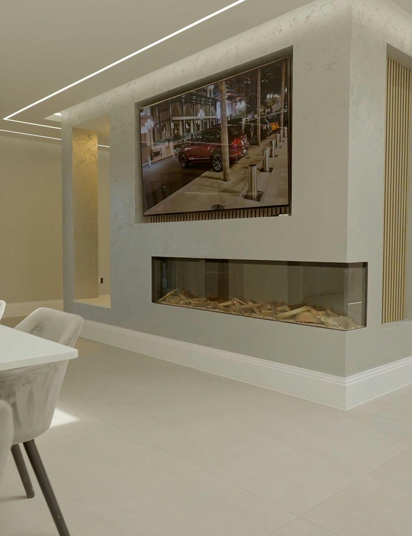 Inspirational fireplace in a home