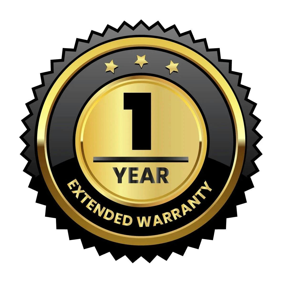 Extended 1-year warranty